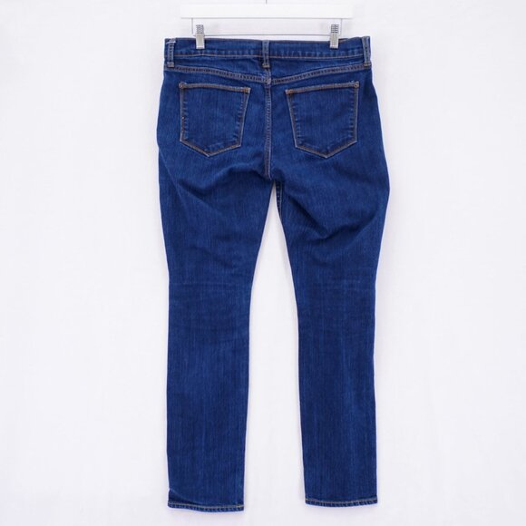 Old Navy The Flirt Blue Denim Jeans -8R- Mid Rise 32 / 30 Cotton Polyester Spand - Picture 4 of 8